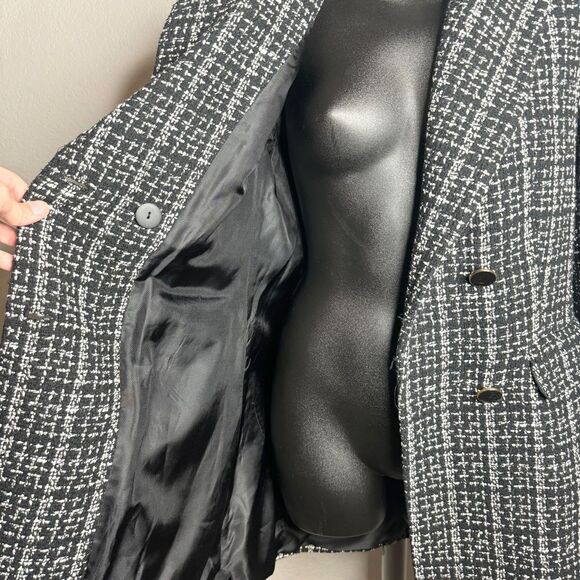 NEW Zara plaid tweed blazer - Picture 5 of 13